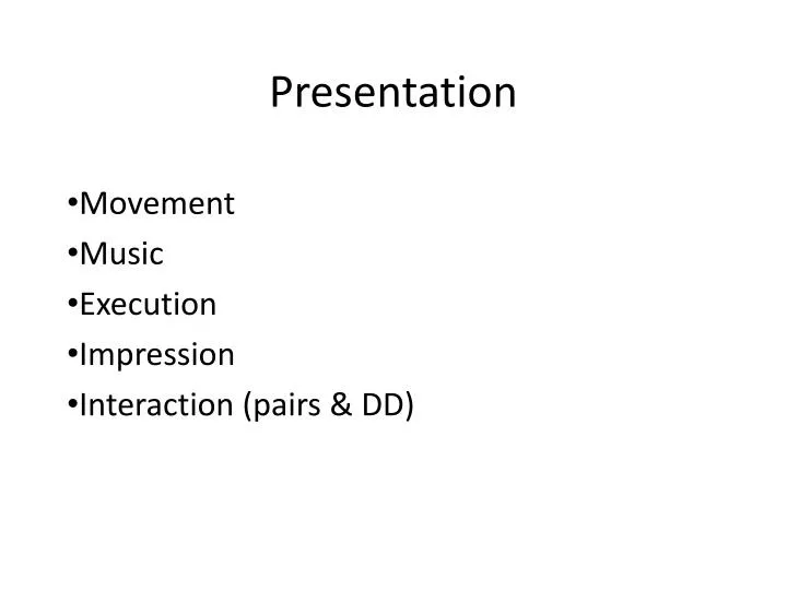 presentation