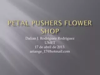 Petal Pushers Flower Shop