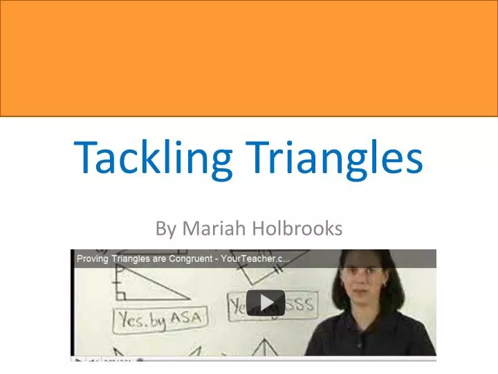 tackling triangles