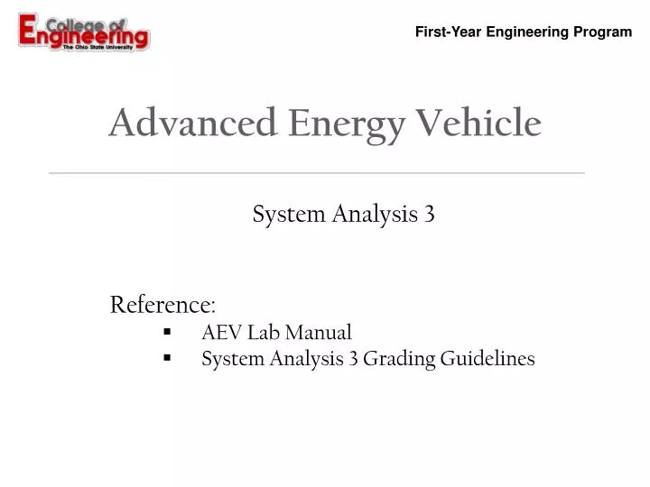 advanced energy vehicle