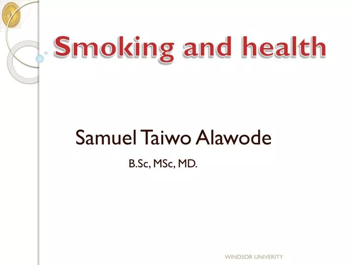 smoking and health