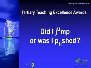 Tertiary Teaching Excellence Awards