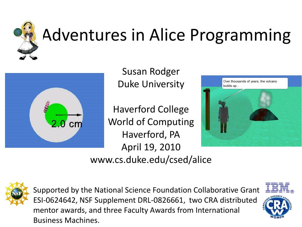 PPT - Engaging K-12 Students with Alice Programming: A Hands-on ...