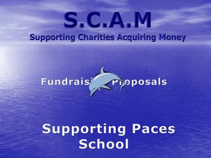 s c a m supporting charities acquiring money