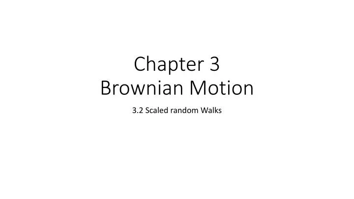 chapter 3 brownian motion