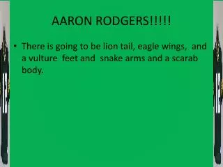 AARON RODGERS!!!!!