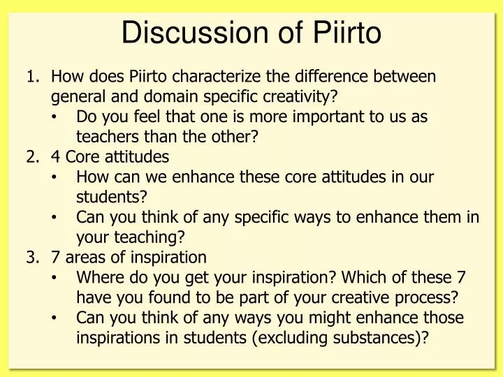 discussion of piirto