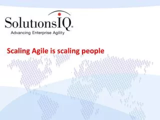 Scaling Agile is scaling people