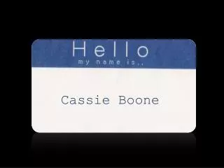 Cassie Boone