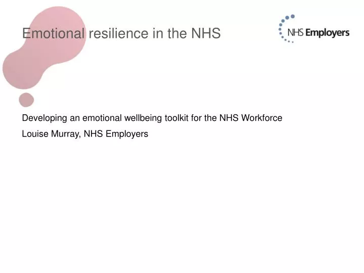 emotional resilience in the nhs