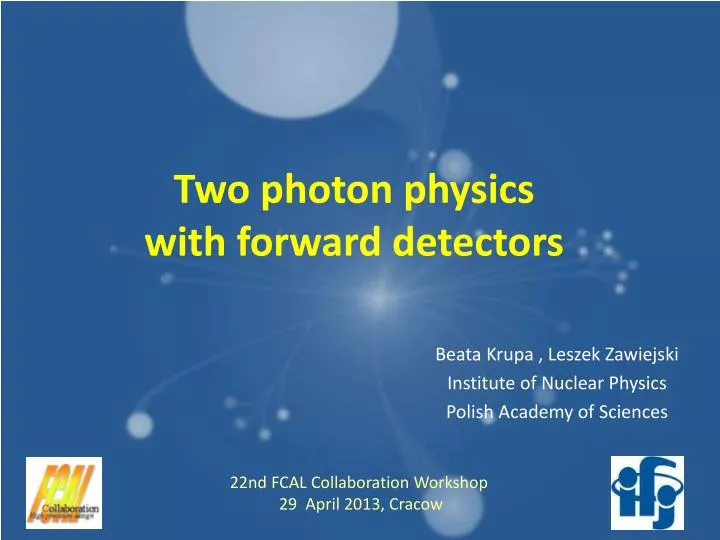two photon physics with forward detectors