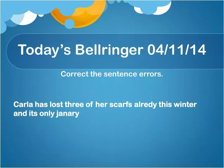 today s bellringer 04 11 14