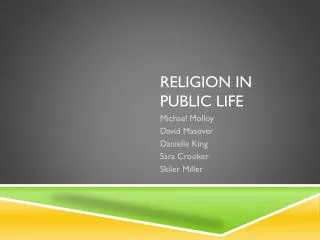 religion in public life