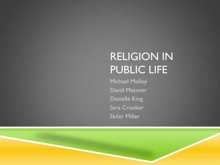 religion in public life