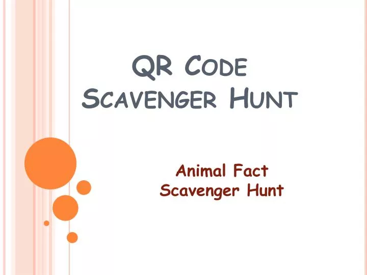 qr code scavenger hunt
