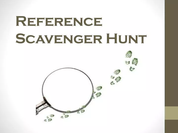 reference scavenger hunt
