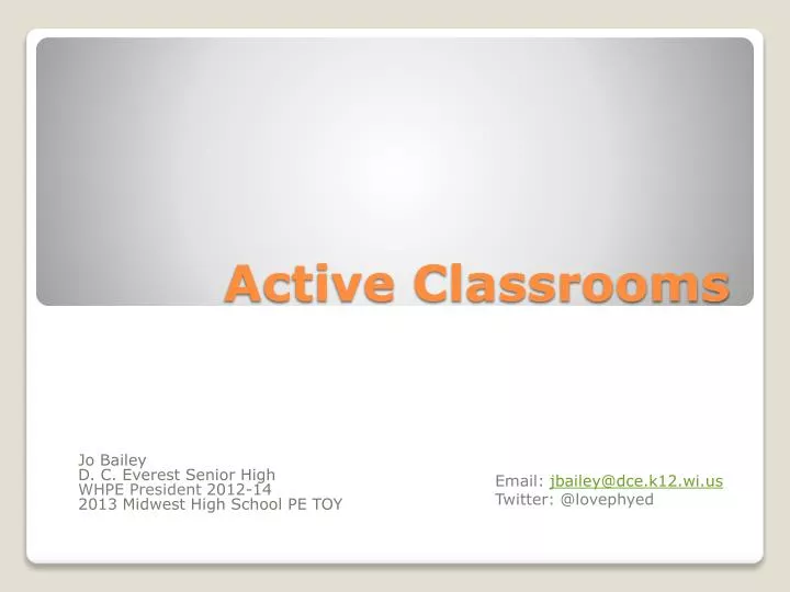 active classrooms