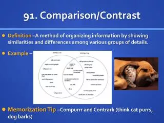91 . Comparison/Contrast