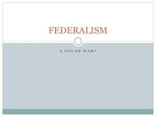 FEDERALISM