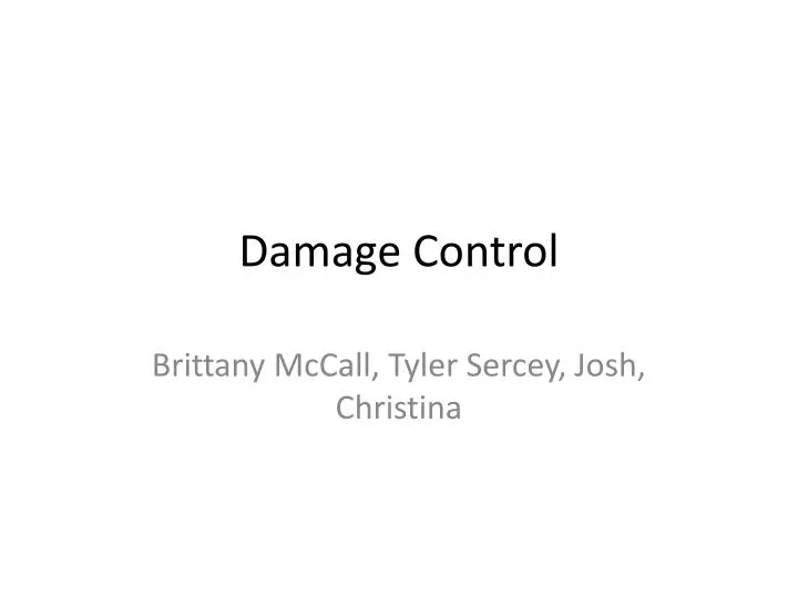 damage control