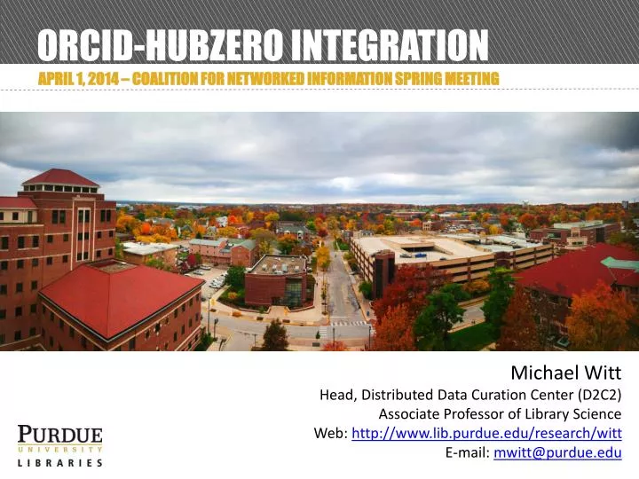 orcid hubzero integration