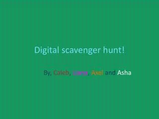 Digital scavenger hunt!