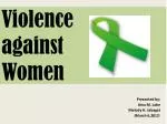 Violence against Women - slide 1