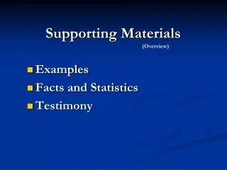 Supporting Materials