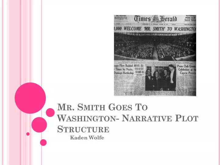 mr smith goes to washington narrative plot structure