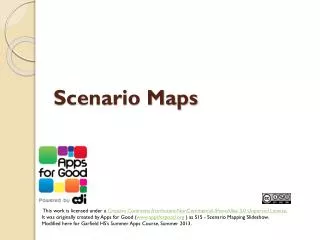 Scenario Maps