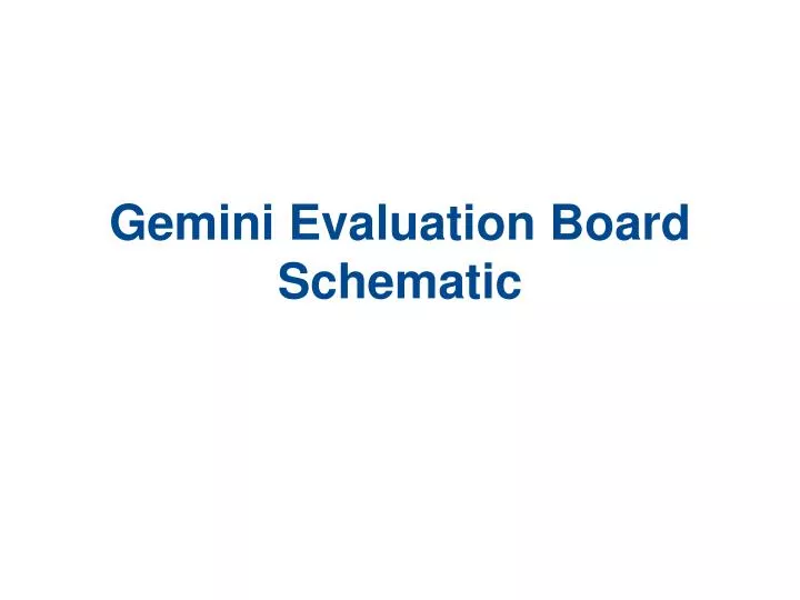 gemini evaluation board schematic