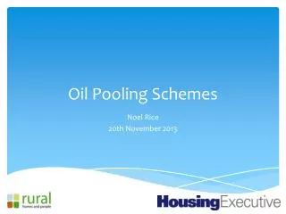 Oil Pooling Schemes