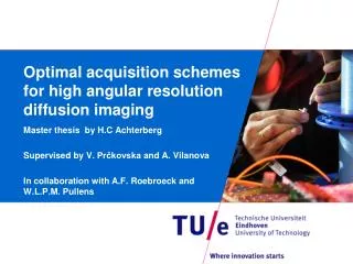 Optimal acquisition s chemes for high angular resolution diffusion imaging