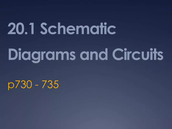 20 1 schematic diagrams and circuits