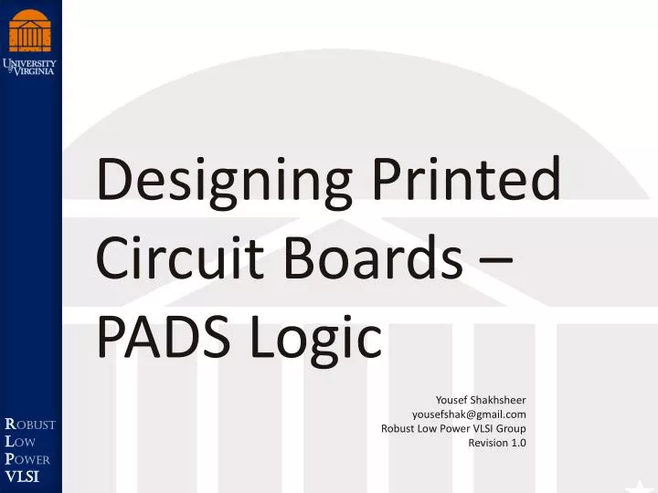 designing printed circuit boards pads logic