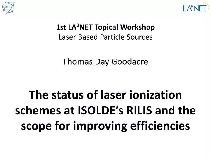 the status of laser ionization schemes at isolde s rilis and the scope for improving efficiencies
