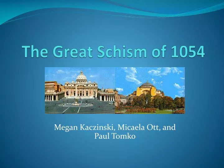 the great schism of 1054