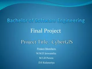 Bachelor of Software Engineering