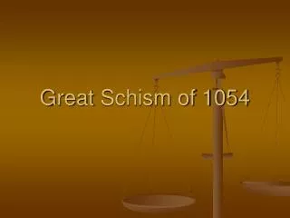 Great Schism of 1054