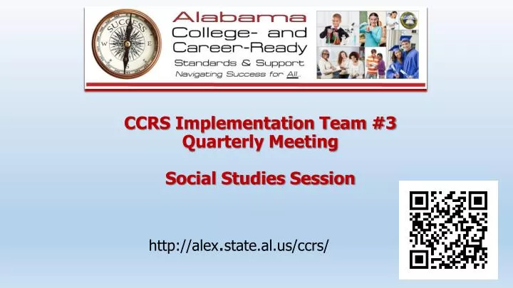 ccrs implementation team 3 quarterly meeting social studies session