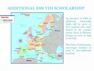 Additional $500 VIH Scholarship