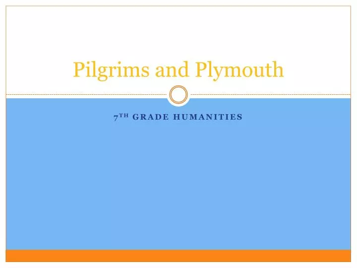 pilgrims and plymouth