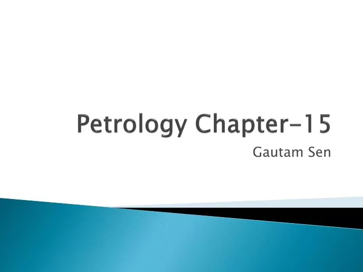 petrology chapter 15