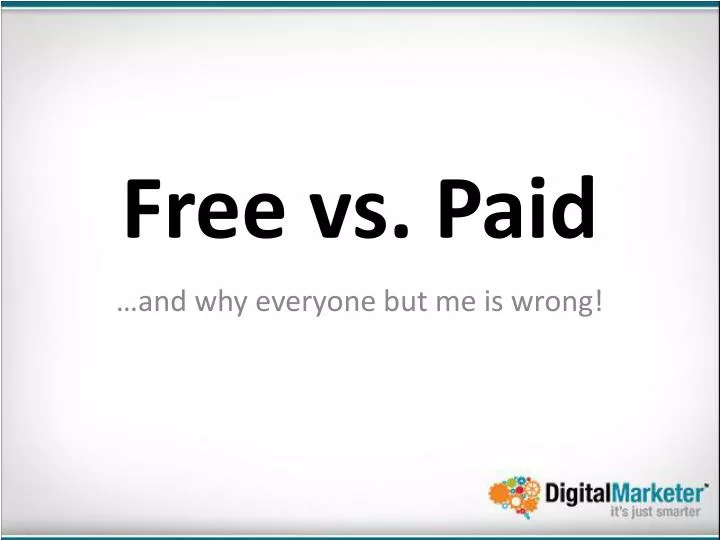 free vs paid
