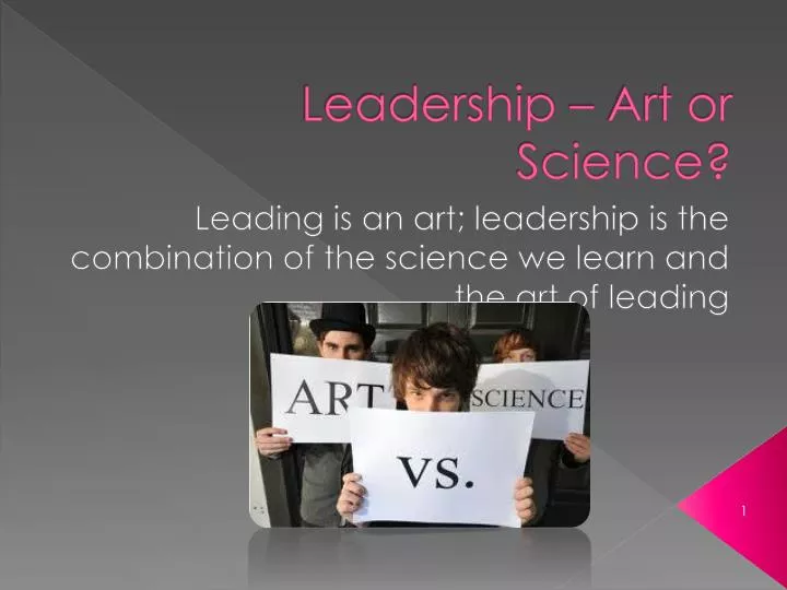 leadership art or science