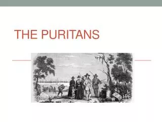 The Puritans