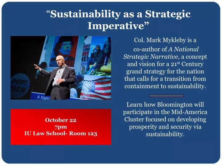 sustainability as a strategic imperative