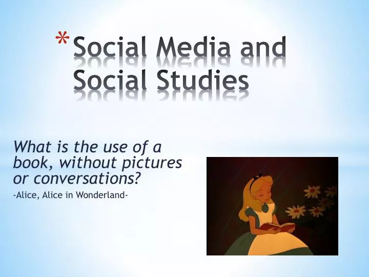 social media and social studies