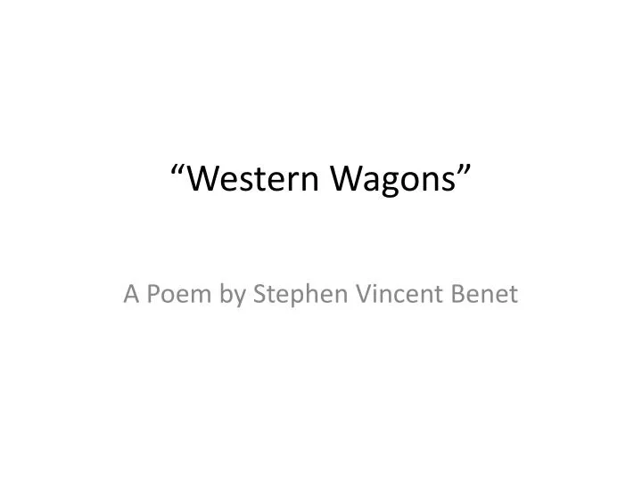 western wagons