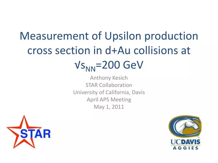 measurement of upsilon production cross section in d au collisions at s nn 200 gev